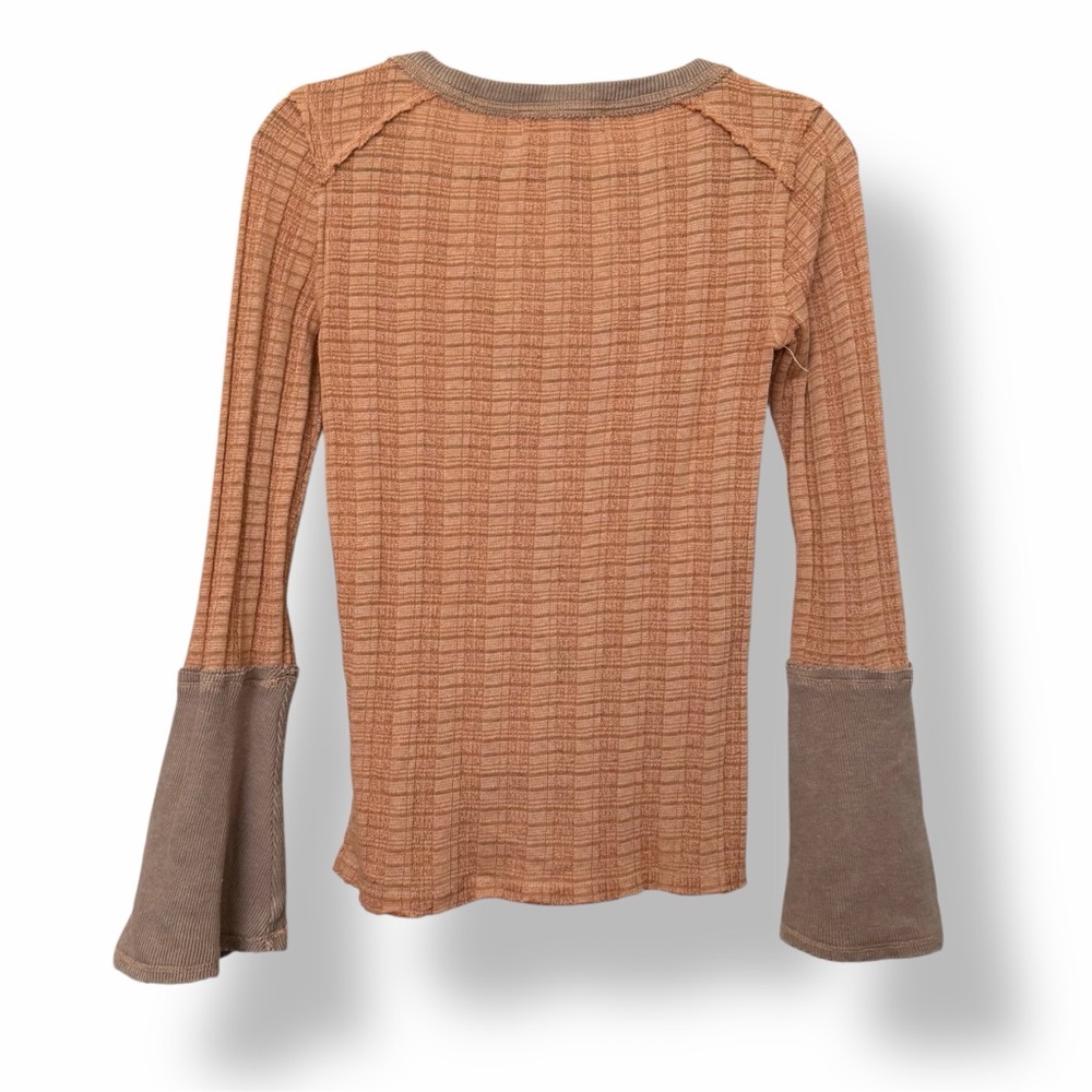Free People Drew Bell Sleeve Layering Top Warm Combo - Picture 3 of 5
